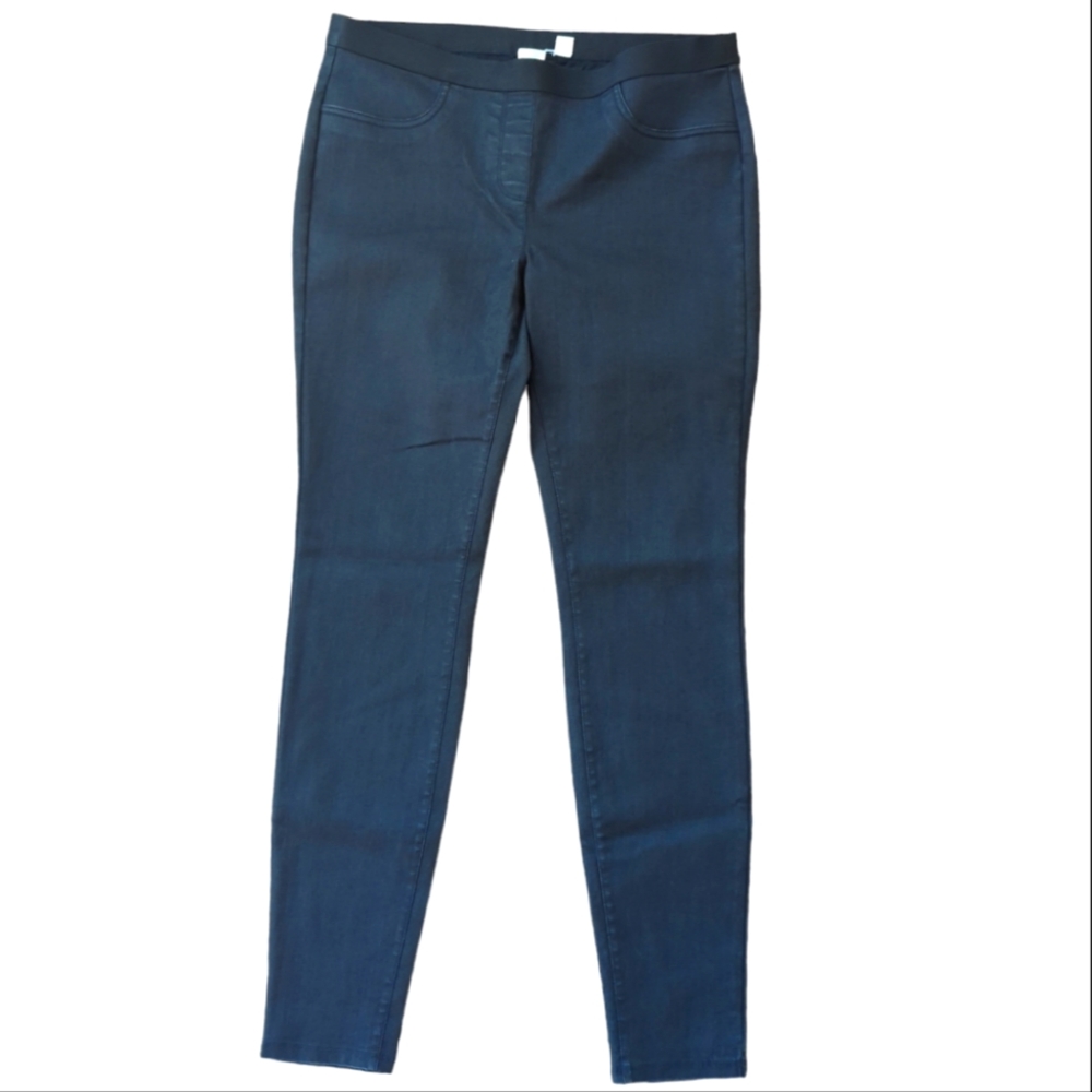 The Fisher Project Eileen Fisher, black pull on jeggings skinny pants leggings
